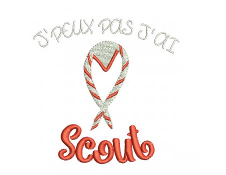 machine  embroidery design  i can not scout