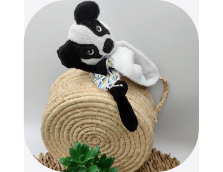 machine embroidery design badger head  ith