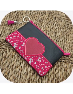 machine embroidery design heart  kit ith