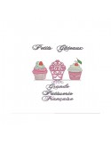 machine embroidery design  little cake