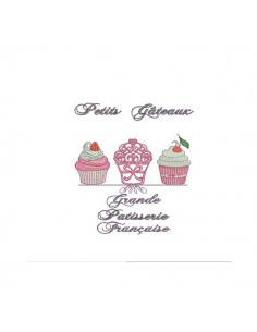 Motif de broderie machine Les petits gâteaux