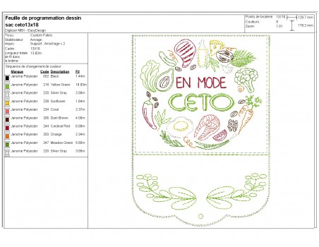 machine embroidery design Reusable Shopping Bags ceto ith