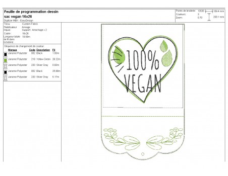 machine embroidery design Reusable Shopping Bags vegan ith