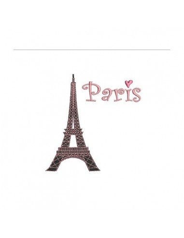 embroidery design eiffel tower Paris