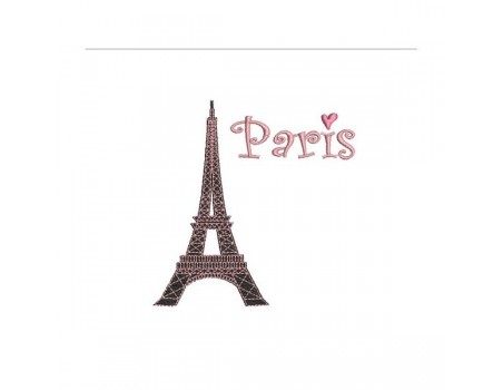 embroidery design eiffel tower Paris