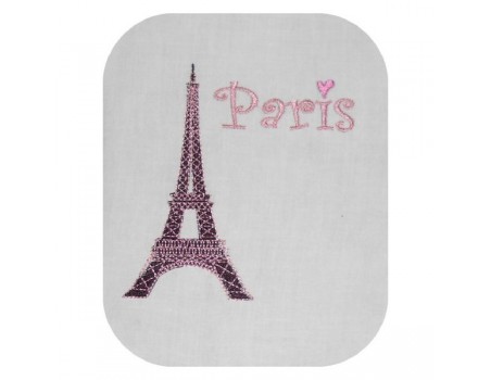 embroidery design eiffel tower Paris