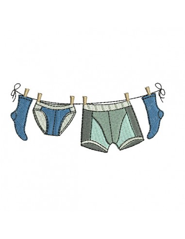 machine embroidery design  underwear for men