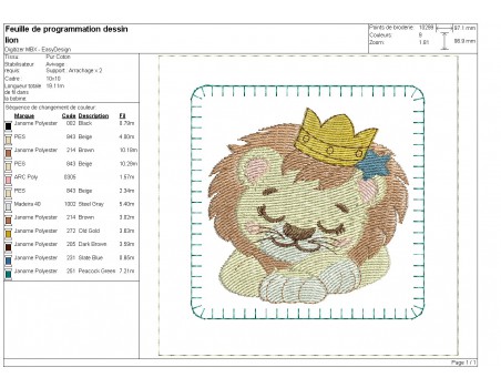 Motif de broderie machine ITH memory 3  animaux portraits garçons