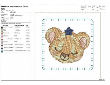 machine embroidery design ith star animal heads boy montessori memory 3