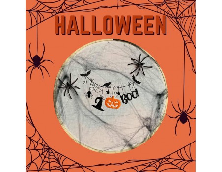 machine embroidery  design Halloween rope