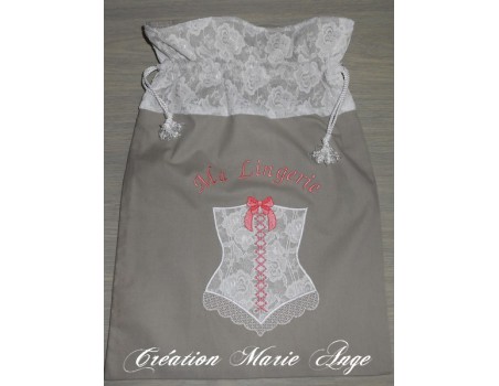 Motif de broderie lingerie appliquée 