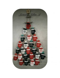 Motif de broderie machine ITH calendrier de l'avent