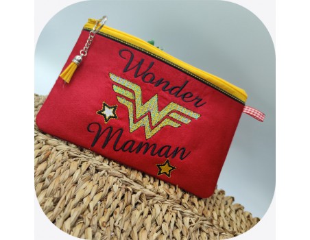 machine embroidery design wonder maman kit ith