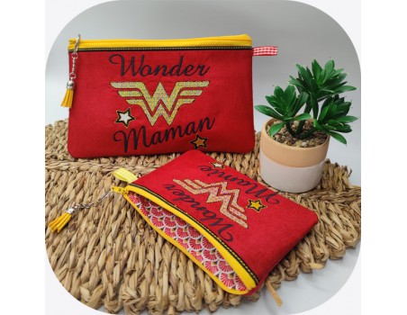 machine embroidery design wonder maman kit ith