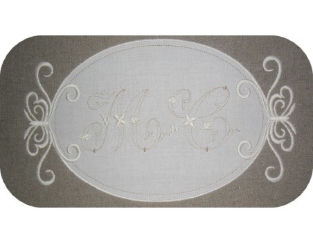 Instant download Monogram Font Machine Embroidery Designs 4"x4"