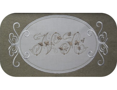 Instant download Monogram Font Machine Embroidery Designs 4"x4"