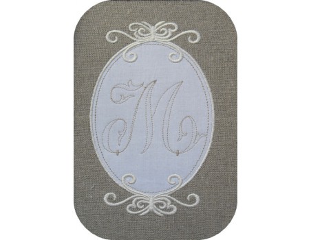 Instant download Monogram Font Machine Embroidery Designs 4"x4"