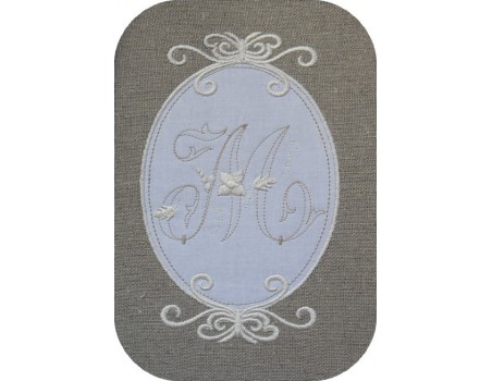 Instant download Monogram Font Machine Embroidery Designs 4"x4"