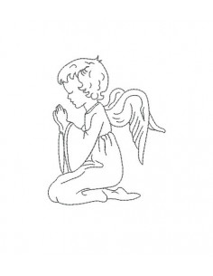 Motif de broderie machine Ange prière