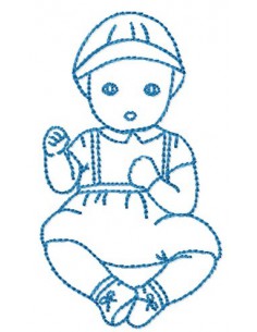 Bébé poupon10x10cm