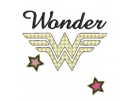 machine embroidery design mylar  wonder customizable