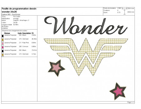 machine embroidery design mylar  wonder customizable