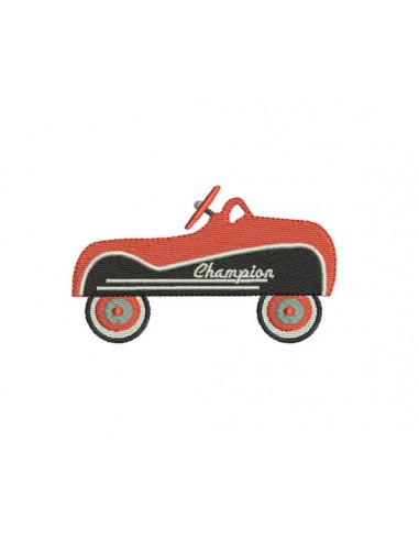 machine embroidery design vintage old toy car