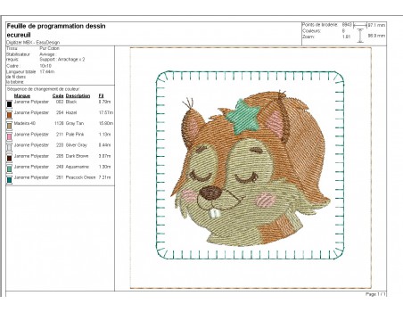 Motif de broderie machine ITH memory n°4  animaux portraits garçons