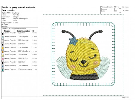 Motif de broderie machine ITH memory n°4  animaux portraits garçons