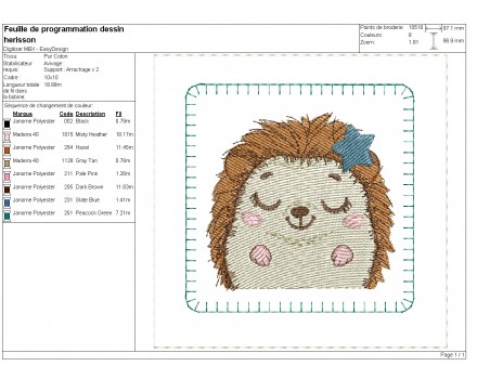 Motif de broderie machine ITH memory n°4  animaux portraits garçons