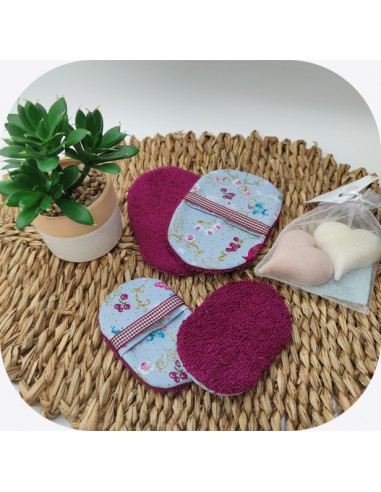 Motif de broderie machine  lingettes  en ITH