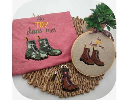 machine embroidery  design applique shoes