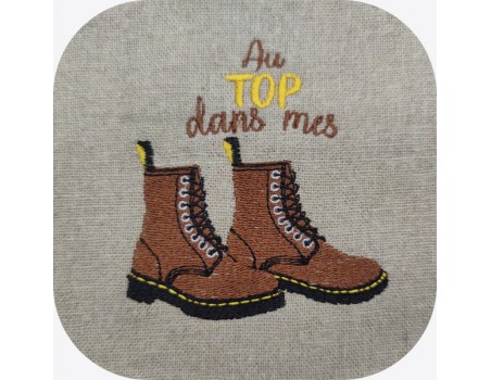 machine embroidery  design  shoes