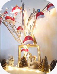 Motif de broderie machine ITH calendrier de l'avent bonnet