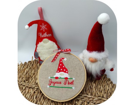 machine embroidery design gnome for candy ith