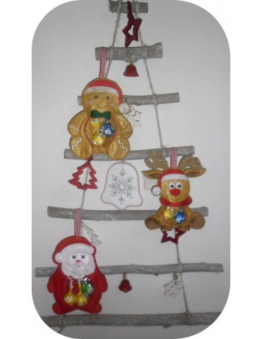 machine embroidery design gingerbread for candy ith