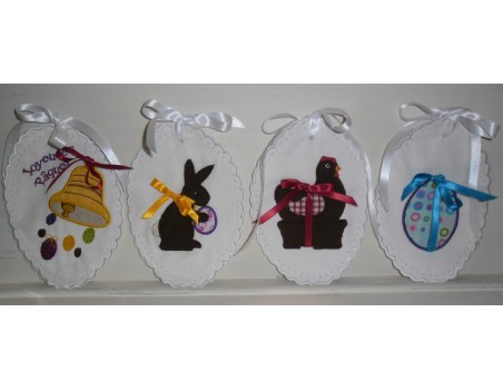 Instant download machine embroidery  easter bell