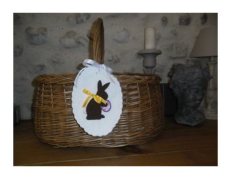 Instant download machine embroidery  applique easter bunny 