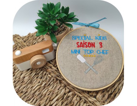 machine embroidery design  mini top chef