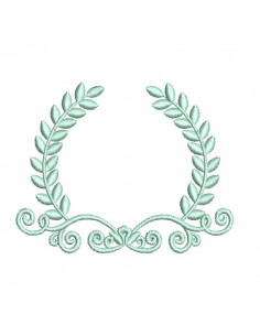 Motif de broderie machine cadre prince