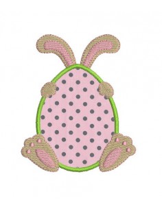 oeuf de pâques appliqué 10x10 cm