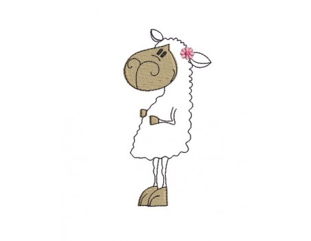 Instant download machine embroidery sheep