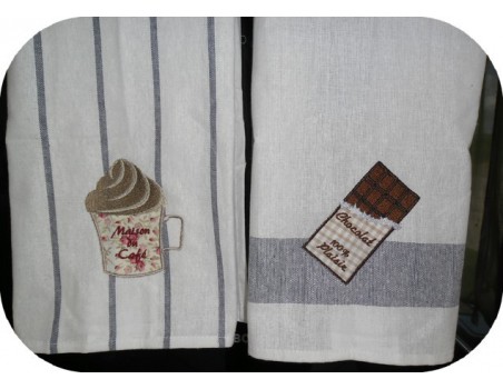 Instant download machine embroidery chocolate