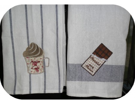 Motif de broderie machine tablette de chocolat