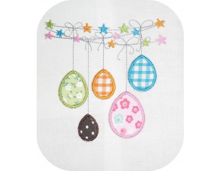 Instant download machine embroidery  applique  easter eggs