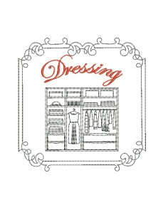 machine embroidery design dressing
