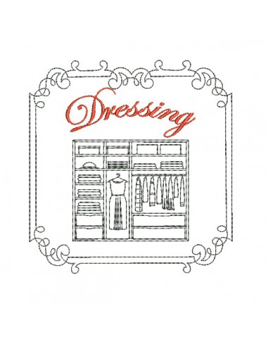 machine embroidery design dressing