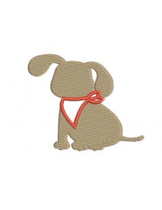 Instant download machine embroidery little  dog