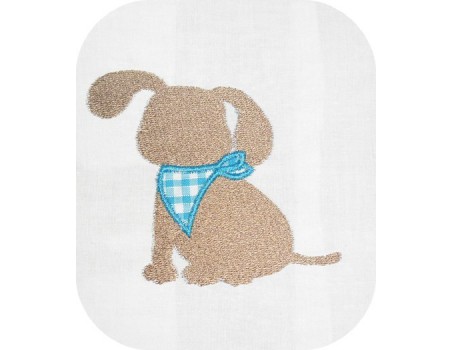 Instant download machine embroidery little  dog