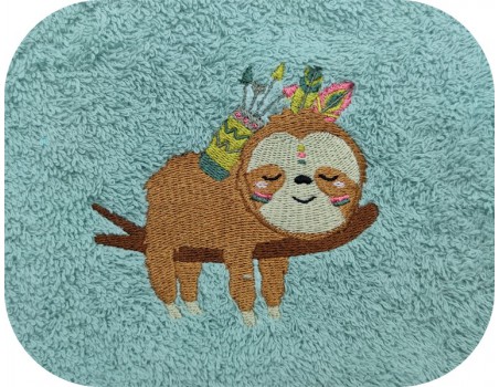 machine embroidery design machine  Sloth sleeping